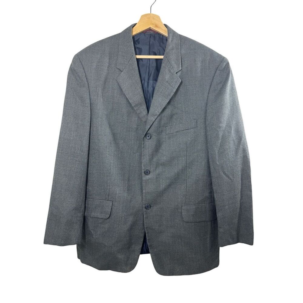 Pierre Cardin Gray Long Sleeve Sport Coat Blazer Size S 3 Button Formal Lined